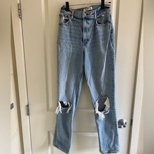 Abercrombie 90s Straight Ultra High Rise Jeans Curve Love 6L
